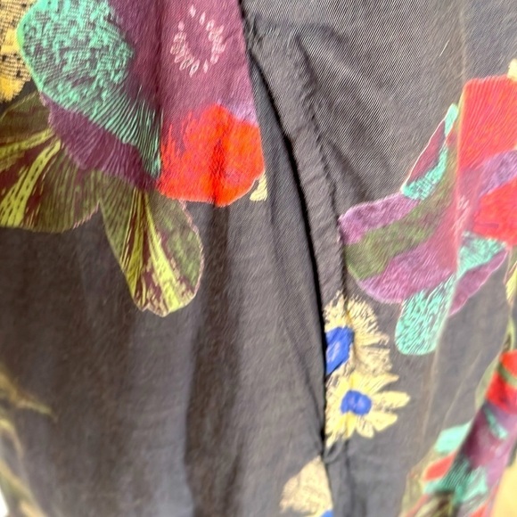 Free People Vintage,lined Dress with pockets, detailed trim flower‎ design Small - Picture 5 of 7